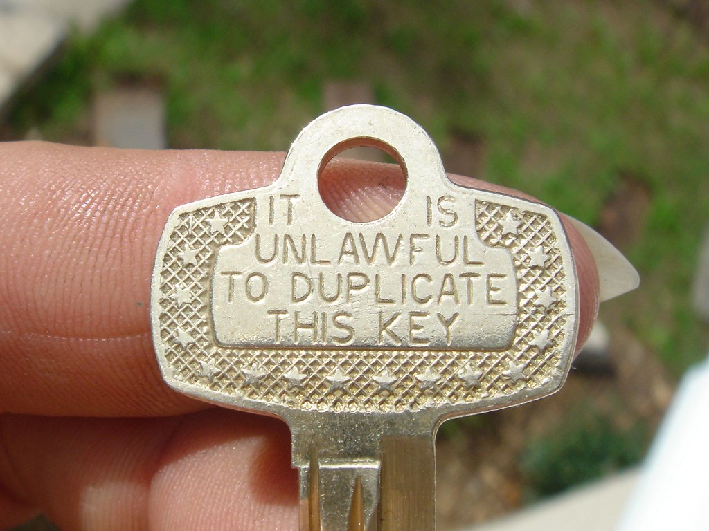 It is Unlawful To Duplicate This key | This is stamped on my… | Flickr
