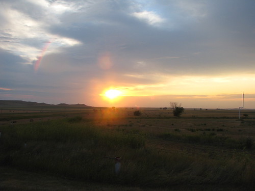 sunrise by thattalldude, Beautiful sunrise coming over the football field.sunrise football rainbow