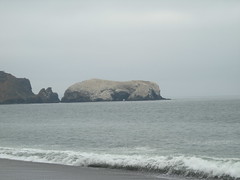 Rodeo Beach View Of A Big Roc