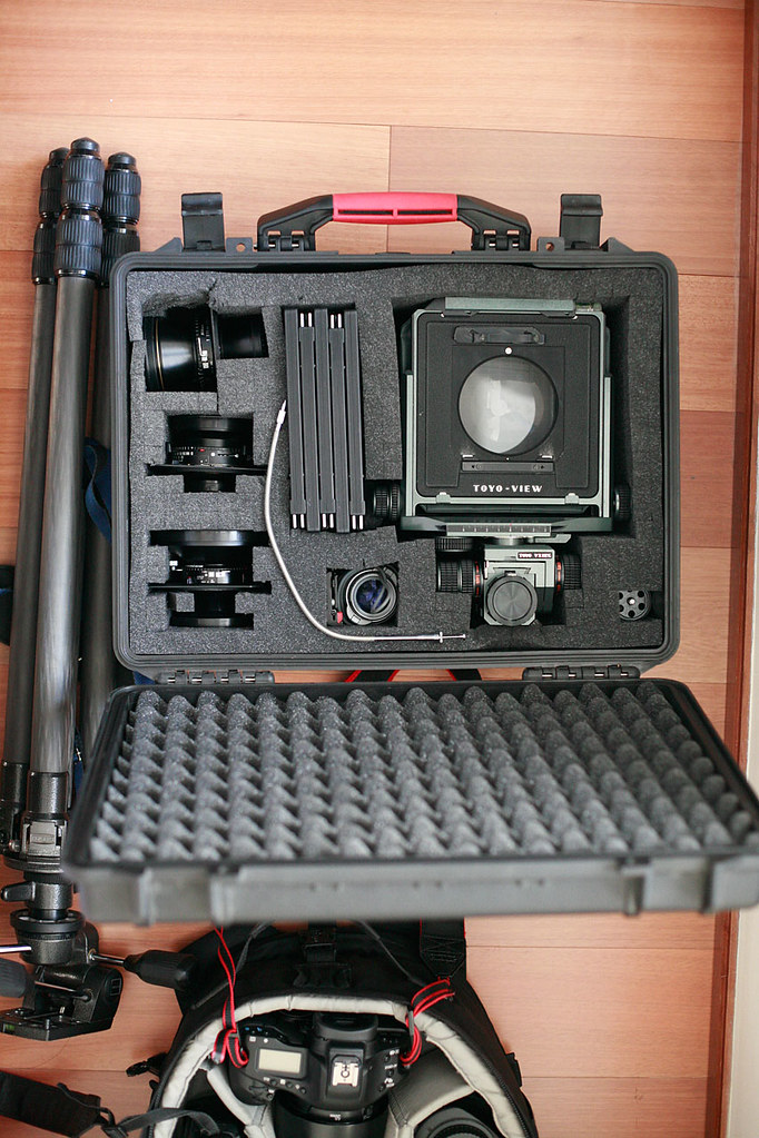 Toyo VX125 4x5 kit | Ready to fly, Toyo VX125 with three len… | Flickr