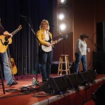 Thu, 11/03/2004 - 1:18pm - Rita Houston with Indigo Girls on stage at a WFUV Marquee member event