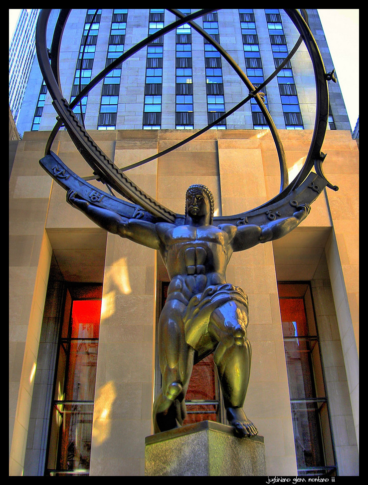 Lee Oscar Lawrie's statue of Atlas Rockefeller Center Manh… | Flickr