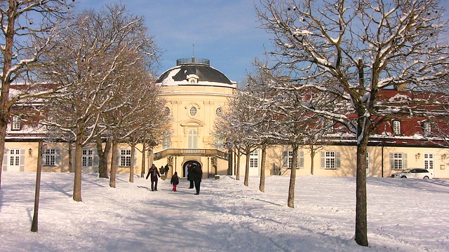 Schloss Solitude - im Winter, 7659