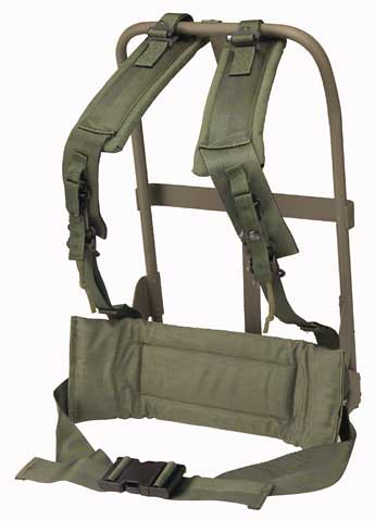 US ARMY ALICE frame, shoulder straps, and kidney pad