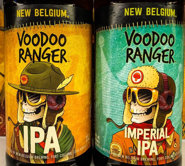 New Belgium Voodoo Ranger IPA and Imperial IPA Fort Collins CO