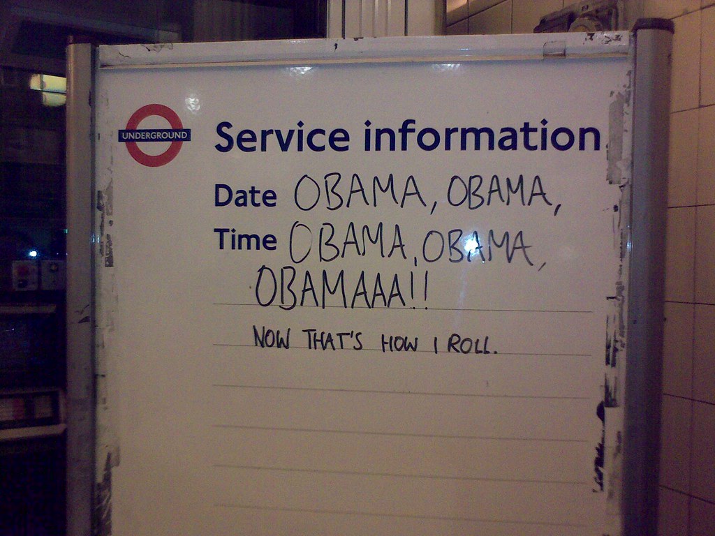 Obama gets seal of approval on London Underground