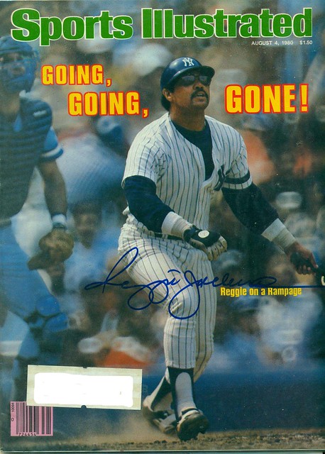 August 4, 1980, Autographed Sports Illustrated by Reggie Jackson