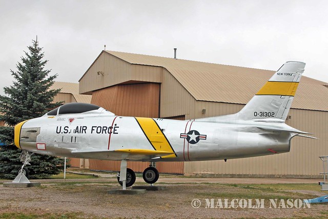 NORTH AMERICAN F86H SABRE 53-1302 USAF