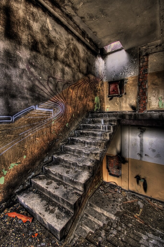 abandoned bakery .16 [ stairs ] by shexbeer