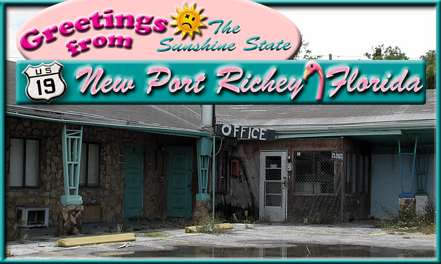 Edgewater Motel (Faux Postcard 1 of 2) New Port Richey, FL