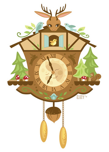 Jackalope Cuckoo clock | by me, done in Illustrator. I was i… | Flickr