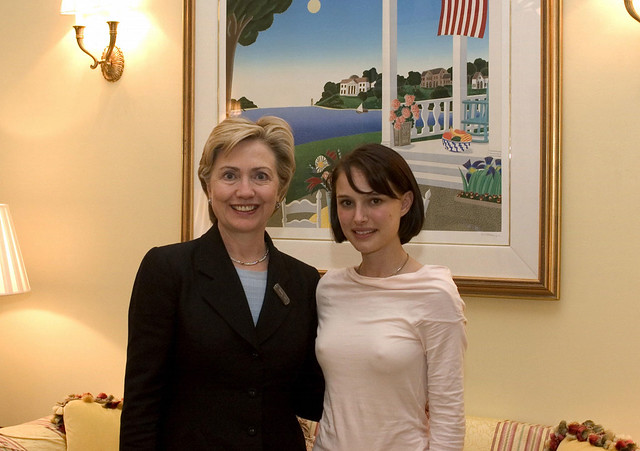 Hillary Clinton and Natalie Portman