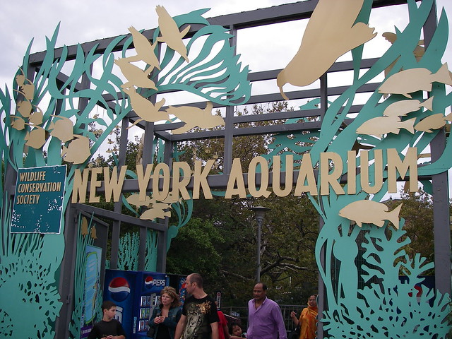 Entrance to the New York Aquarium