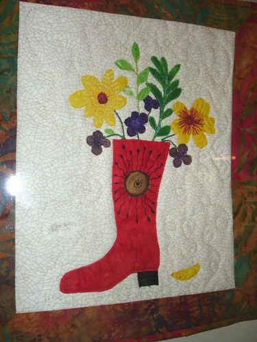 Boot wall hanging | by Happy 2 Sew