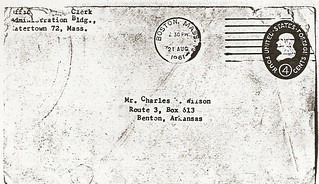 Letter - A letter addressed to my grandfather postmarked 196