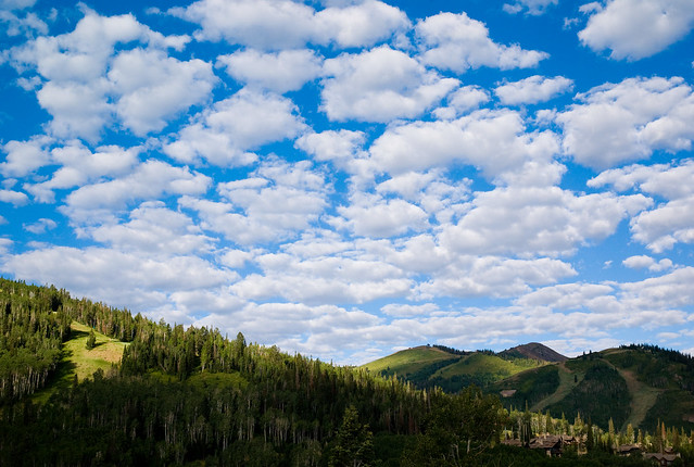 Happy clouds over Park City
