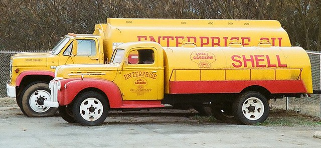 Vintage fuel trucks
