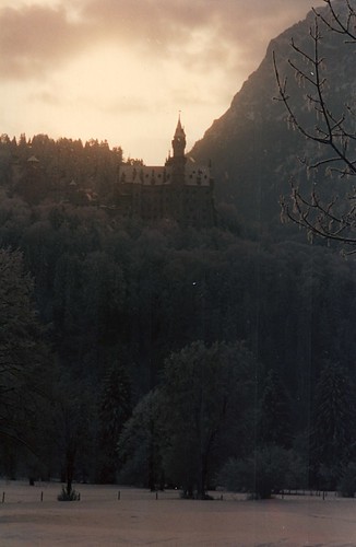 Europe 1996 r5 03 Germany, Neuschwanstein Castle seen from a distance | by Chris Devers