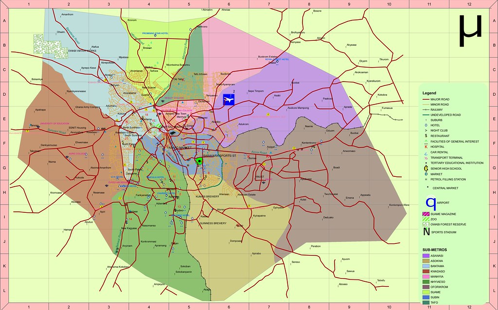 Kumasi map | kwaku28 | Flickr