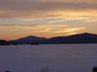 Sunset Lower Saranac Lake