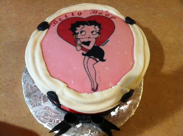Betty boop cake | Betty boop, cake , birthday, red , white ...