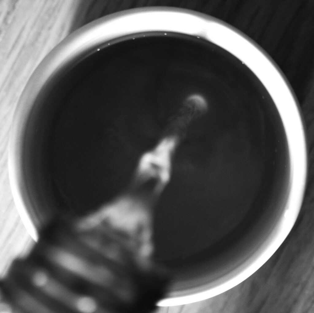 Light in the bottom of a cup (B&W version) | See this colour… | Flickr