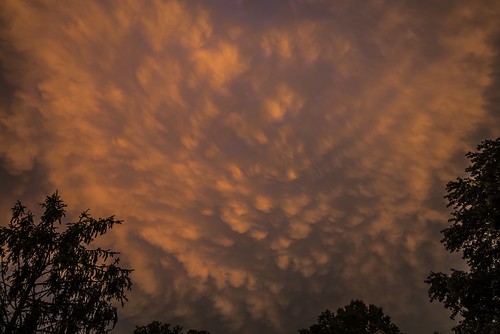 sunset sky orange weather clouds maryland columbia severe