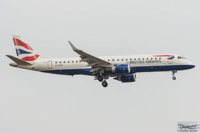 BA CityFlyer (British Airways) Embraer ERJ-190SR G-LCYK (882202)