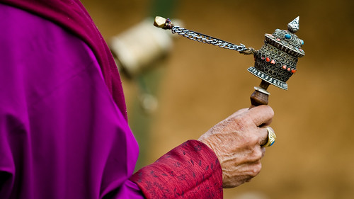 Bhutan - Prayer Wheel - Gangtey by sgluskoter
