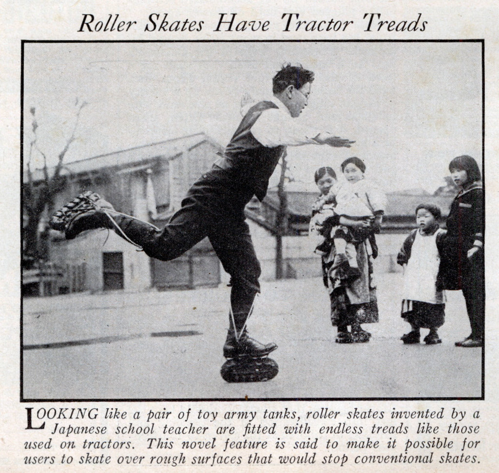 Roller Skates Have Tractor Treads