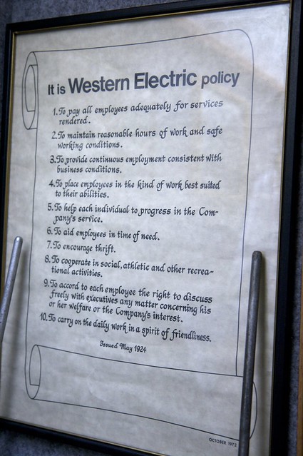 Western Electric policy