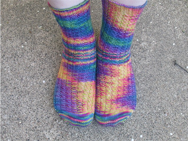 Intrepid Traveler socks, finished