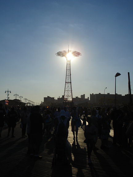 Parachute tower in Coney Island
