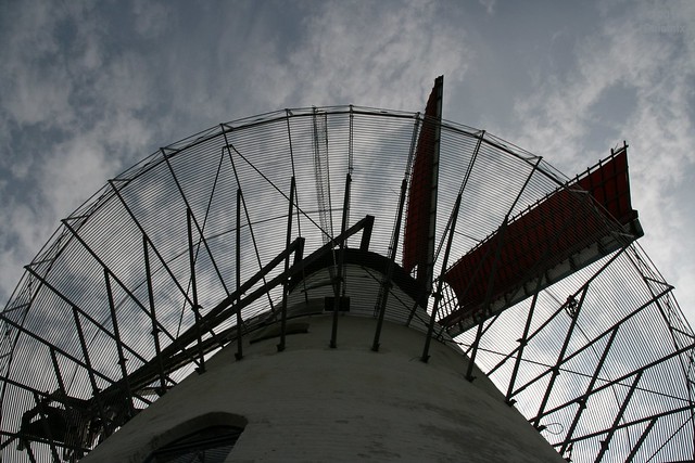 Zarren - windmill against the sky