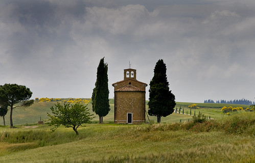 Vitaleta chapel #1 - Cappella di Vitaleta Tuscany by fabio c. favaloro