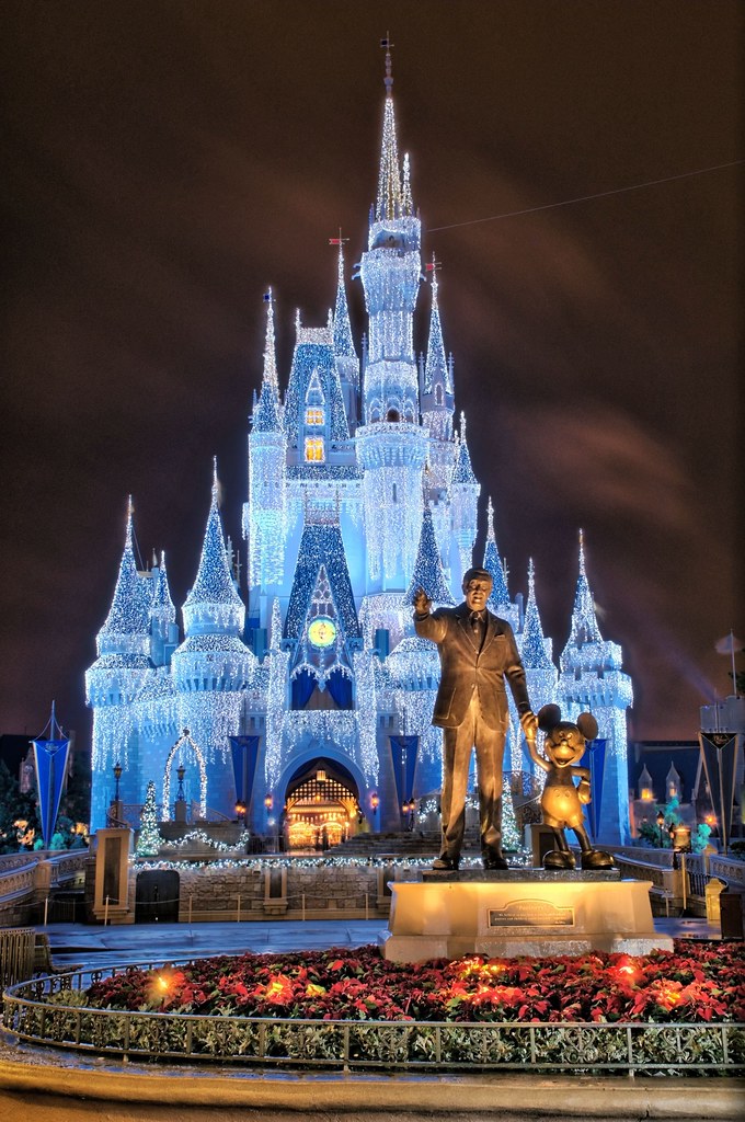 Disney - Partners With Castle Dream Lights - 7X HDR (Explored) by Express Monorail