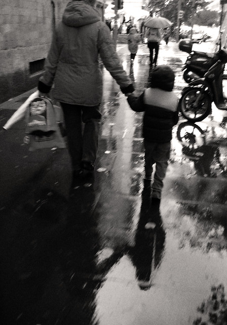 rainy day in rome