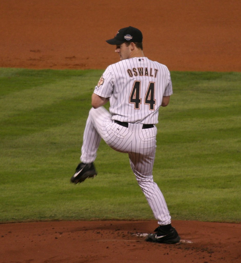Roy Oswalt #44 - Pitches in World Series Game