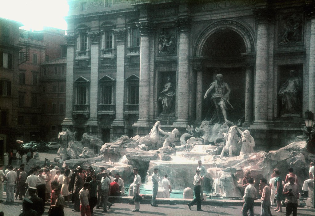19670716FTB-994  Trevi Fountain  Rome, Italy  16 Jul 1967