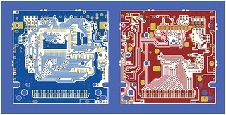 Nintendo Gameboy DMGCPU board traces both sides, all separations | by Euphy