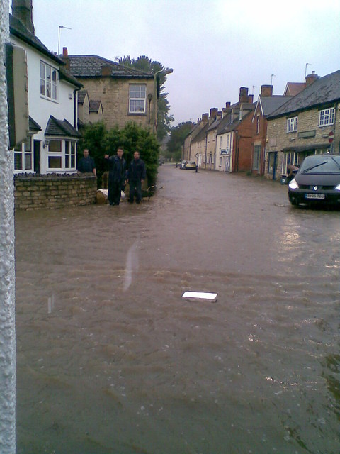Flooded High Street, Wheatley