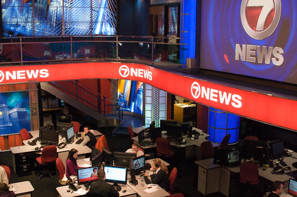 WHDH Channel 7 Boston | The News room from above. Notice the… | Flickr