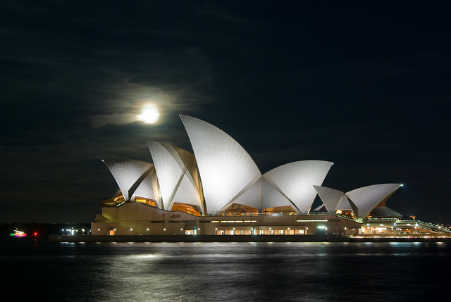 Moonrise over a Famous Opera House