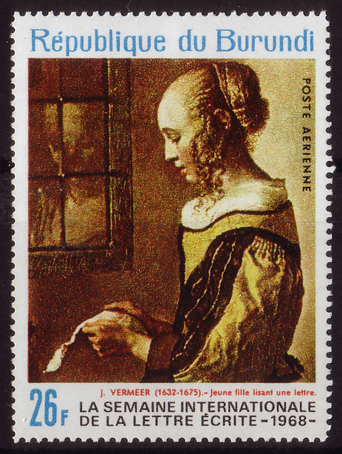 【Vermeer's letter stamp】ブルンジ 1968/9/30 C85