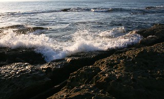 Ocean breaking