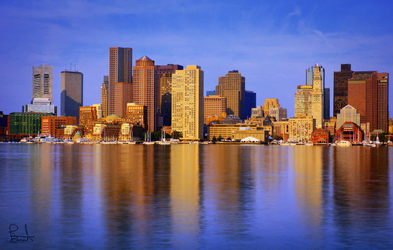 Academic Jobs Illustration of Boston city skyline