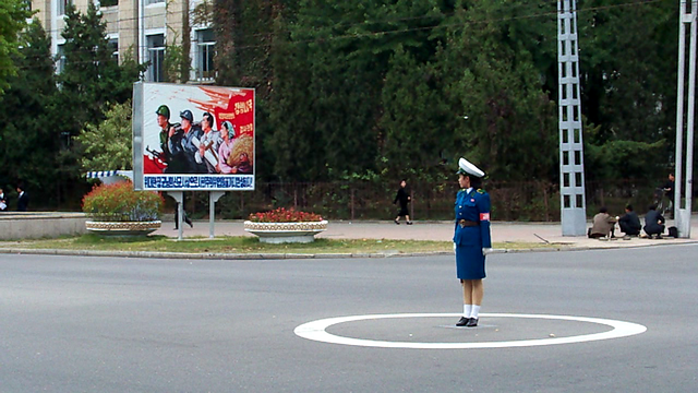 Pyongyang DPRK North Korea Traffic Girl Video