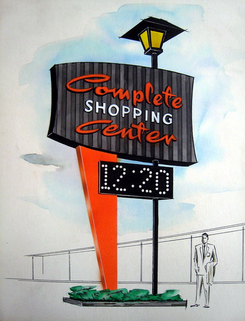 Complete Shopping Center Sign
