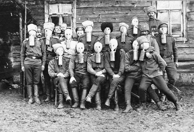 group in gas masks 2