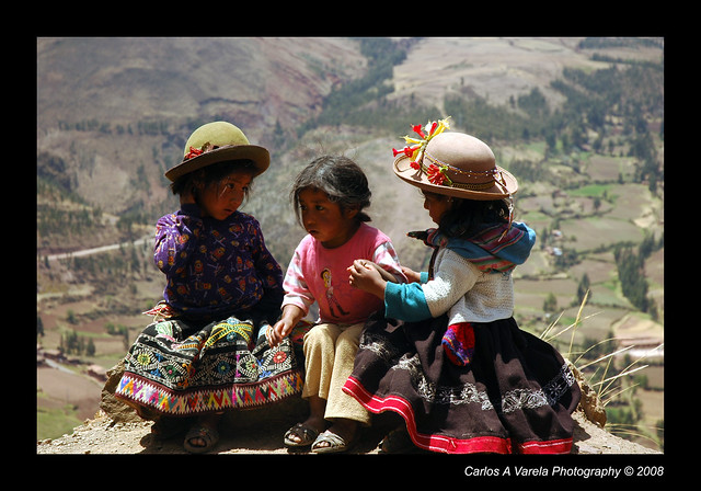 Girls at Sacred Valley, Peru